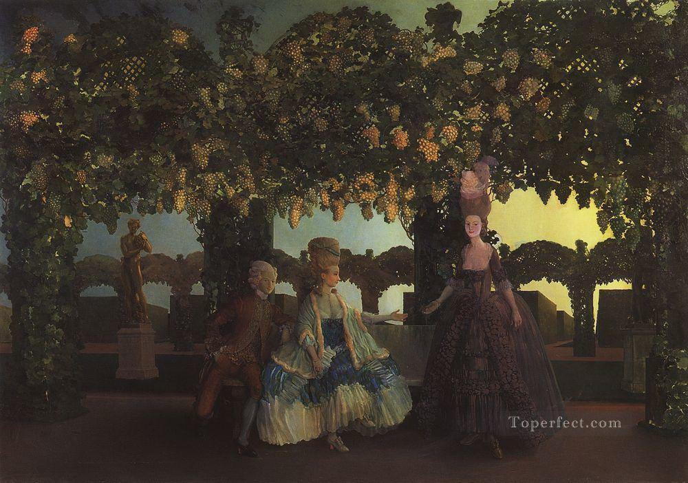 evening 1902 Konstantin Somov Oil Paintings